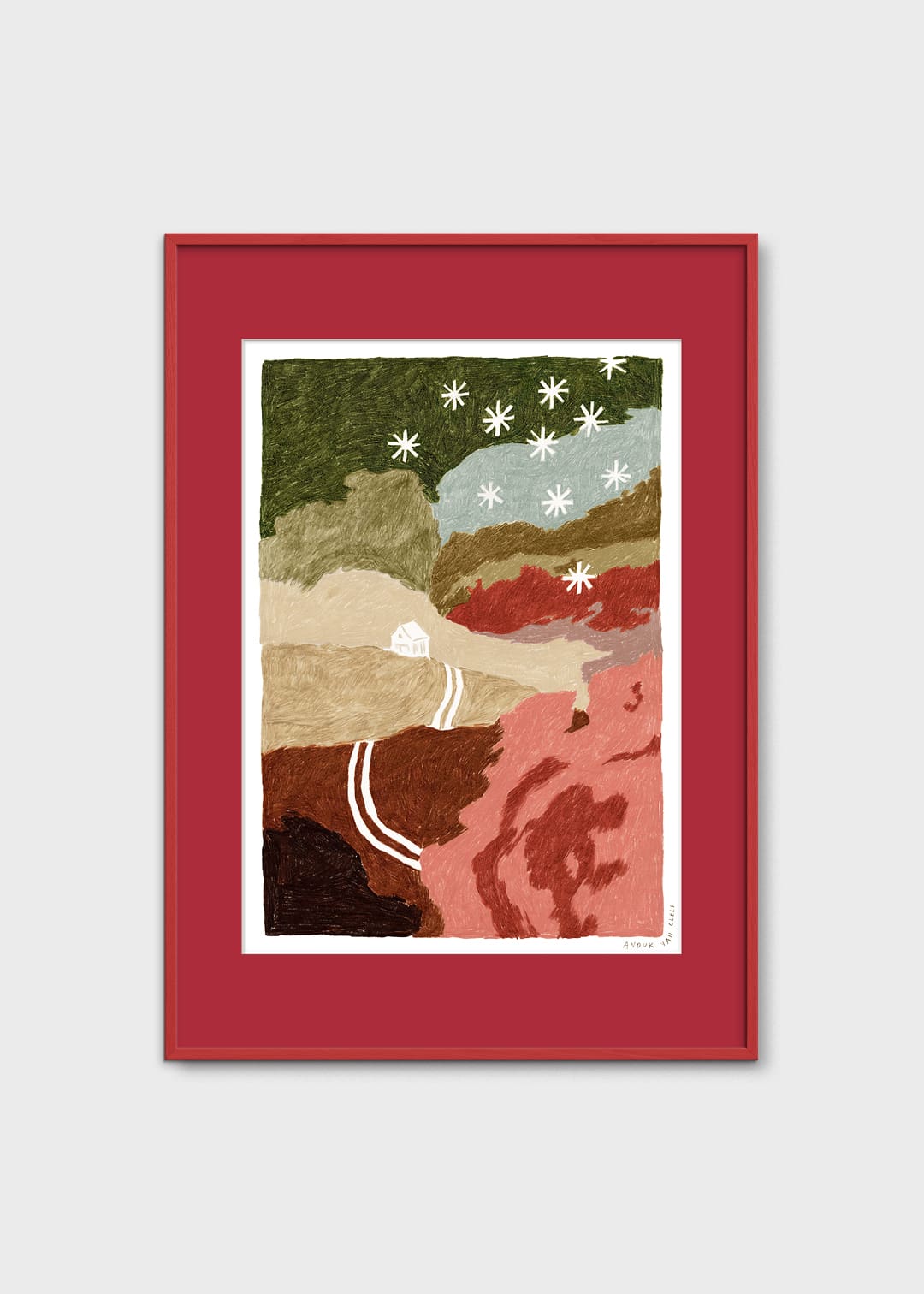 The House and the Hills by Anouk van Cleef | The Poster Club