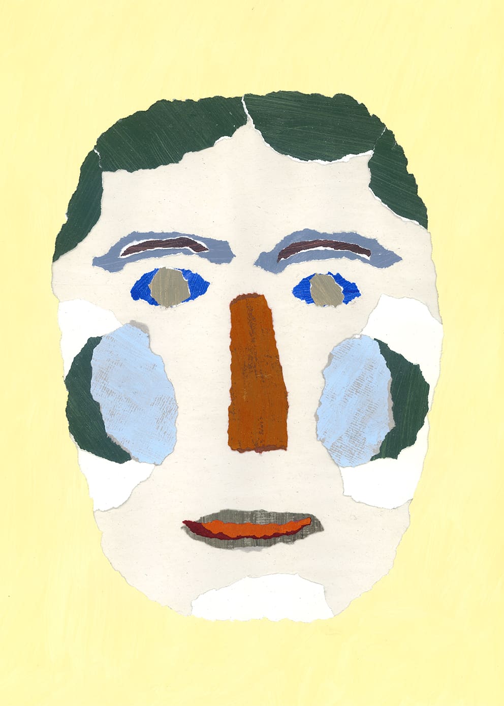 Blue Cheek Portrait