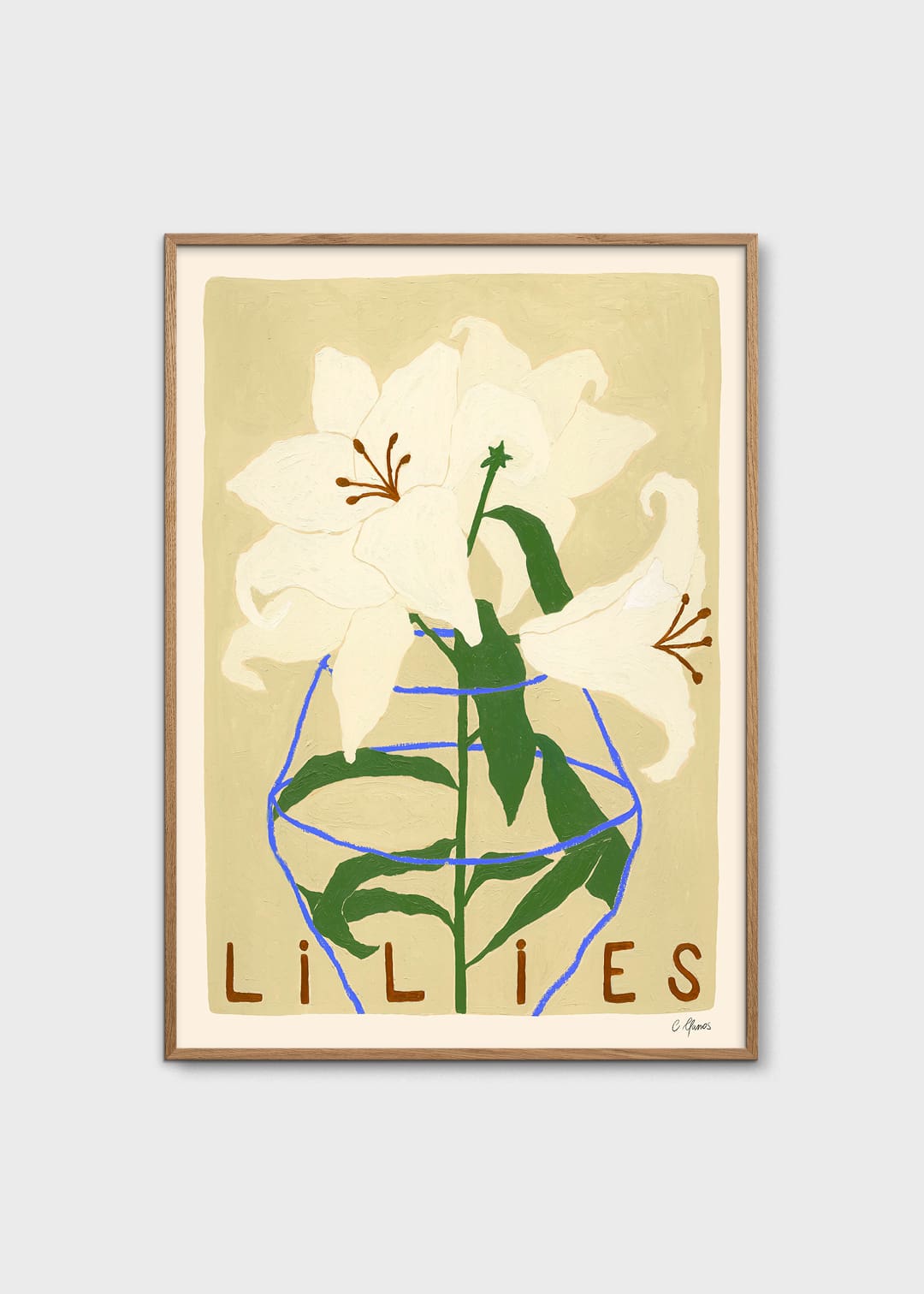 Lilies by Carla Llanos | The Poster Club