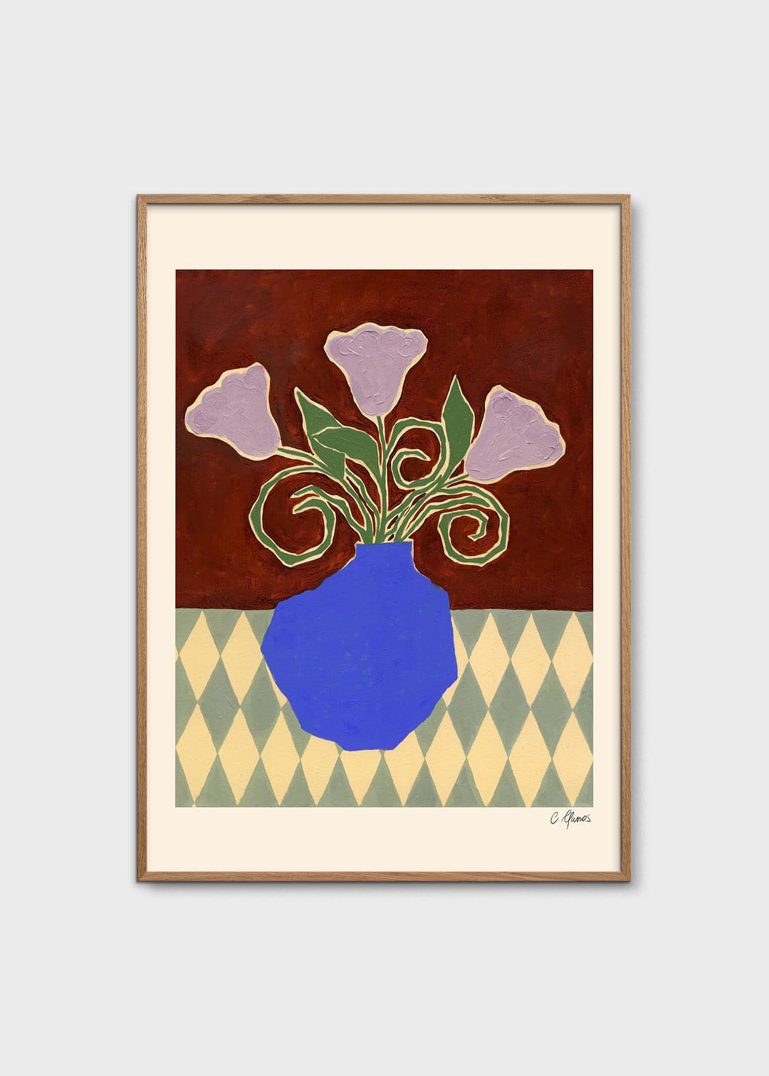 Purple Flowers by Carla Llanos | The Poster Club
