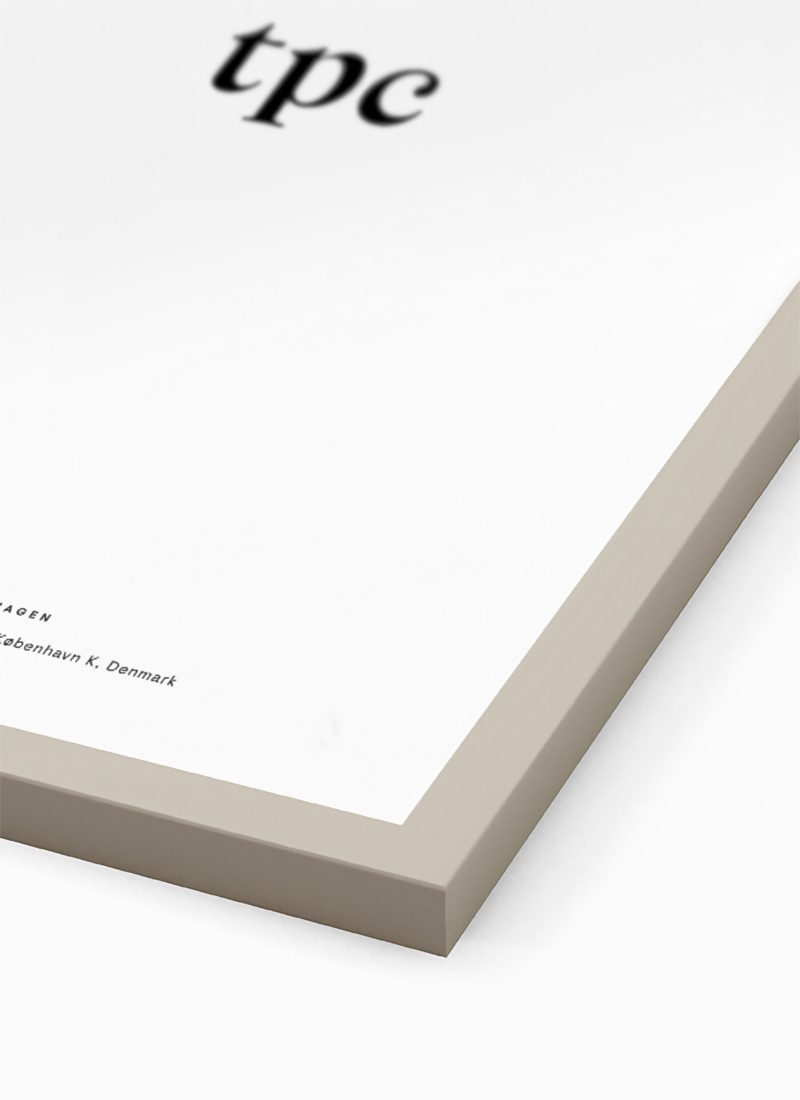 Beige Wood Frame | The Poster Club