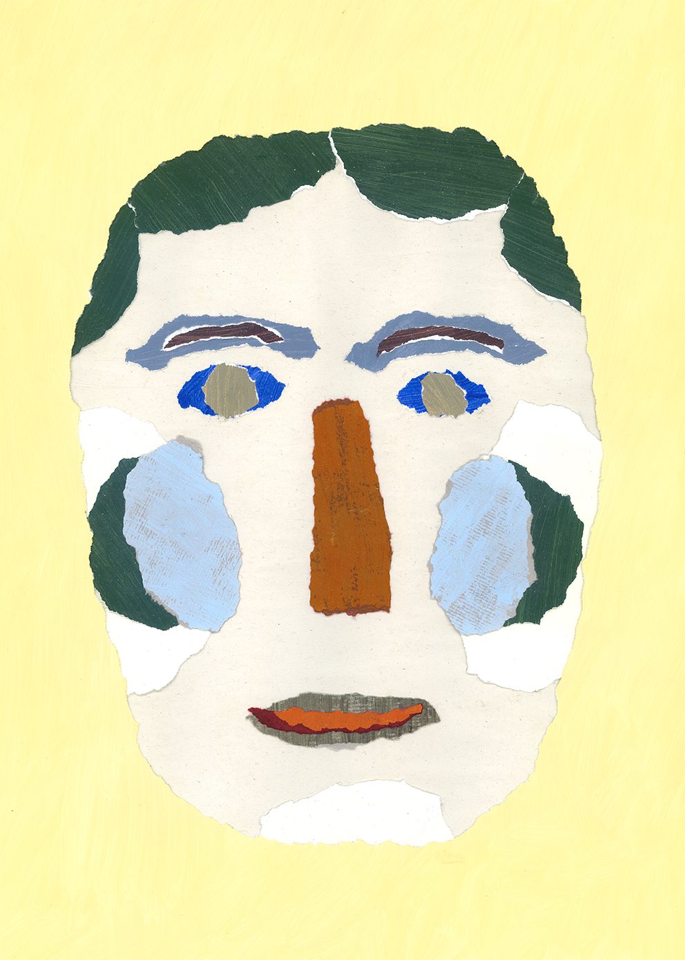 Blue Cheek Portrait