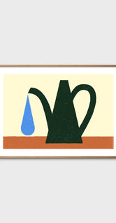 Green Watering Can by Amélie Lehoux