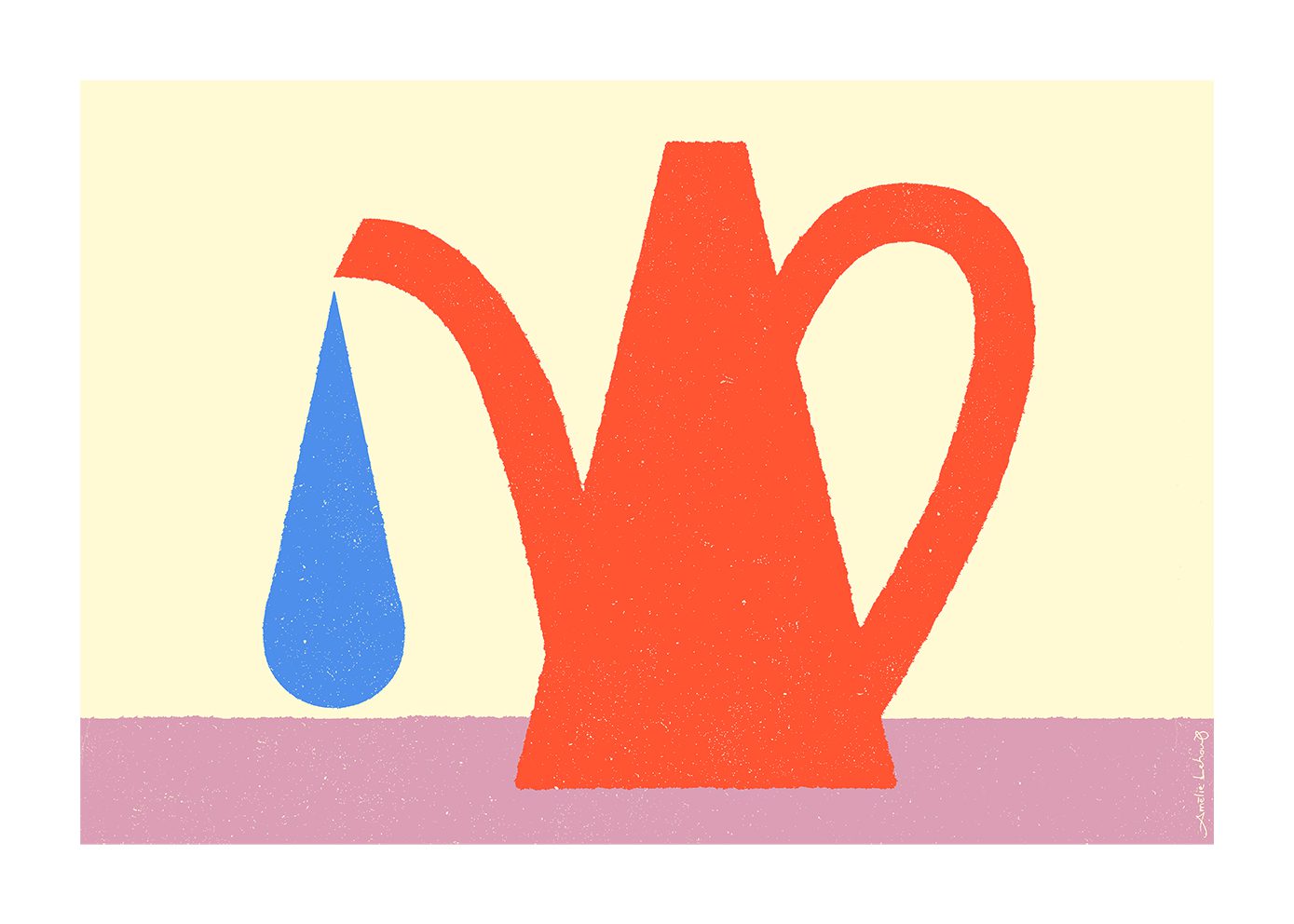 Red Watering Can
