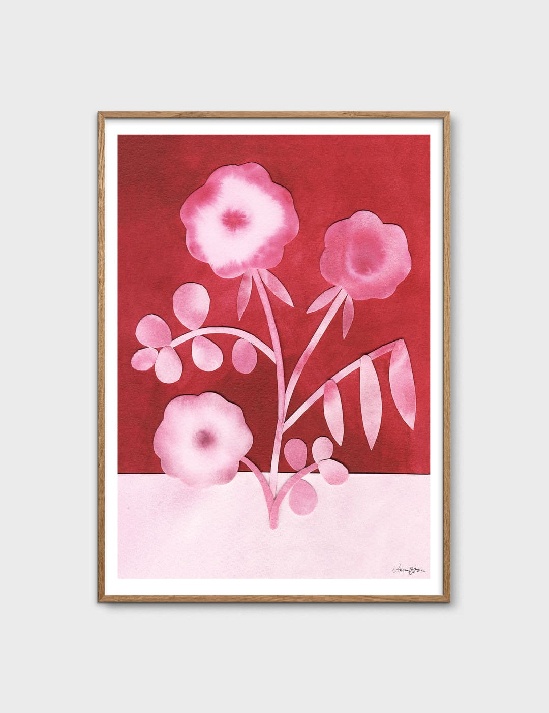 Pink Peas in Bloom by Anna Ravn Bjørn