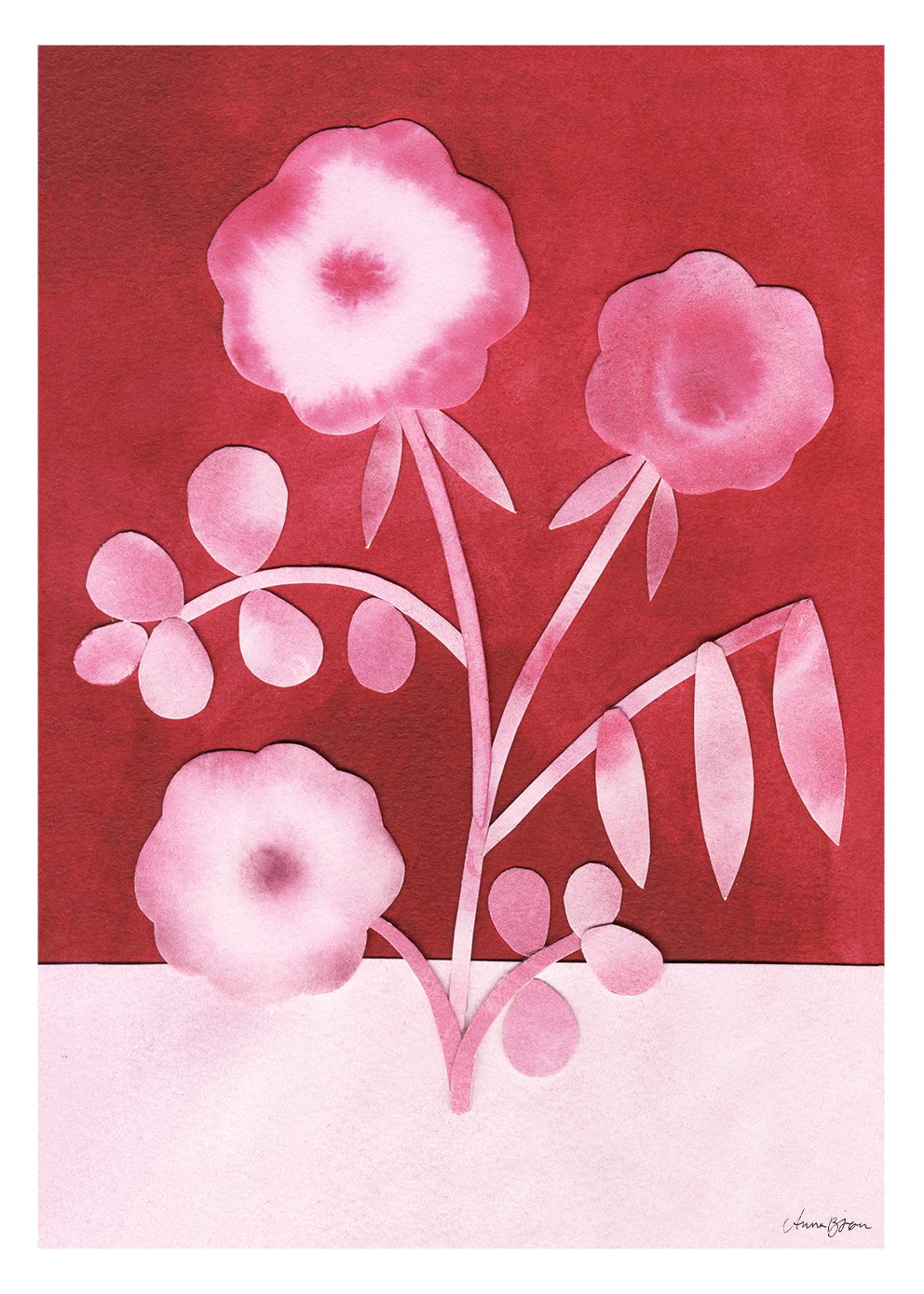 Pink Peas in Bloom