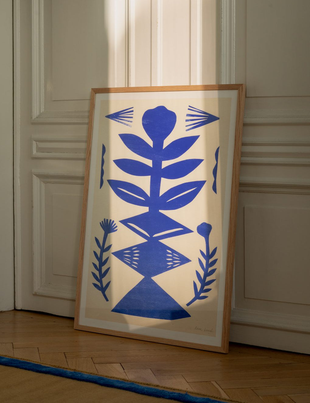 Blue Paper Cut