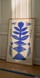 Blue Paper Cut by Anne Laval