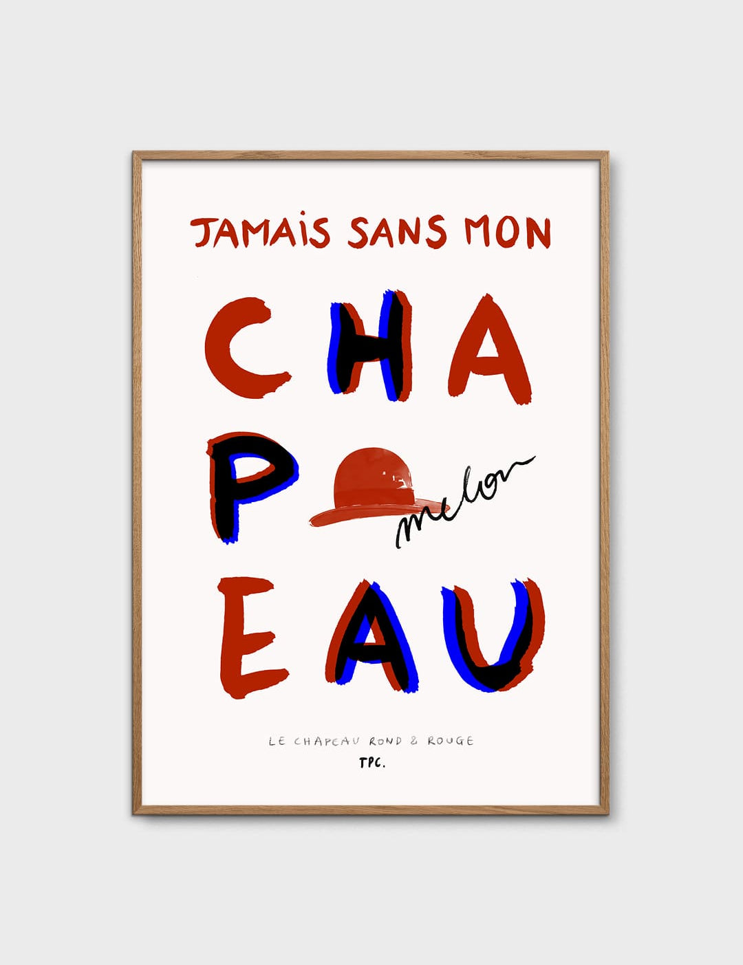 Le Chapeau Rond et Rouge by Another Art Project