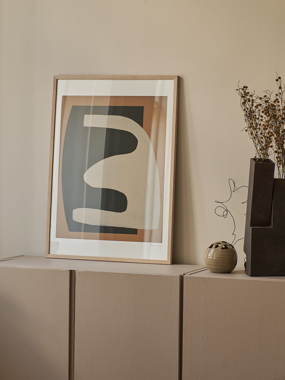 Beige on Black by Berit Mogensen Lopez