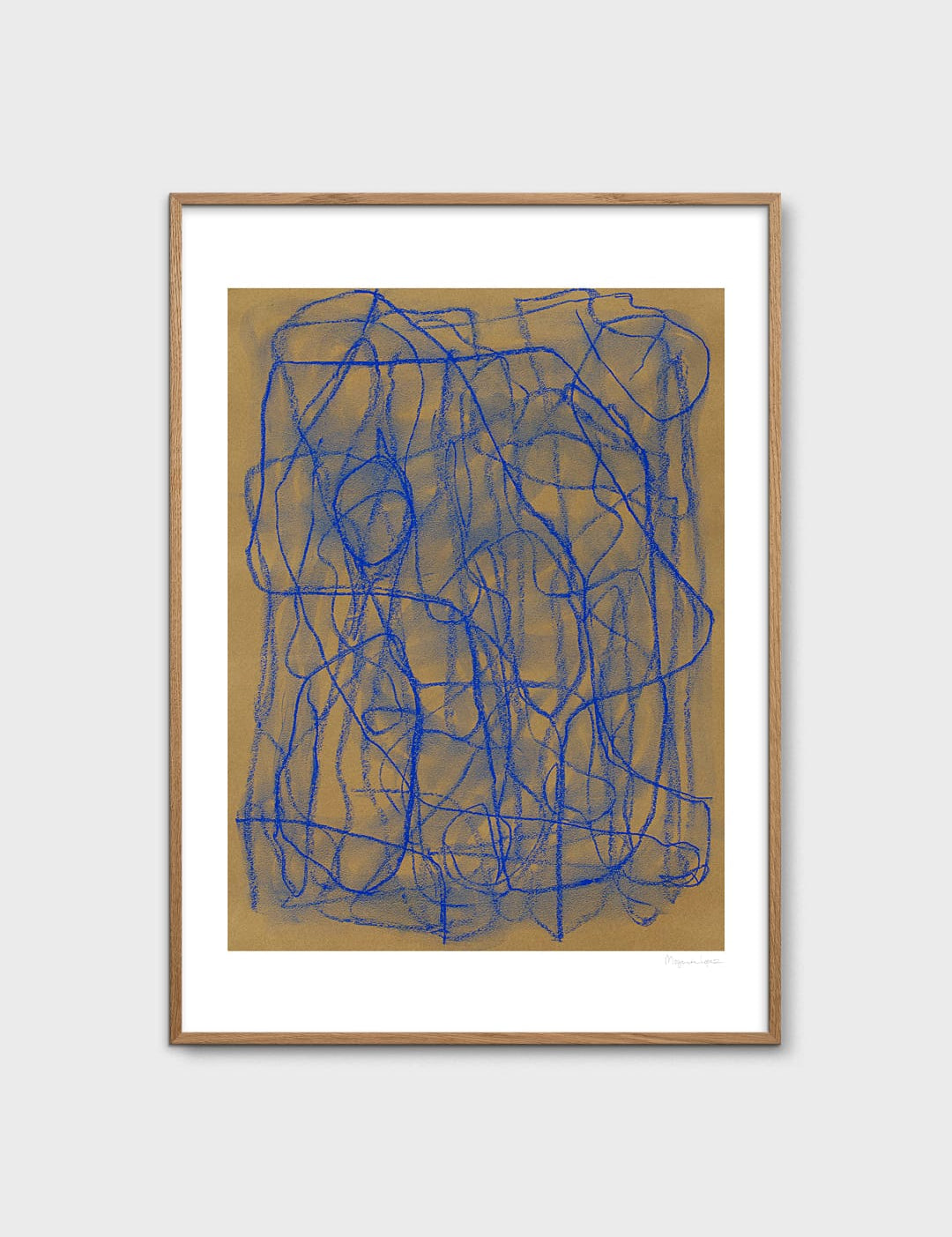Blue Doodle by Berit Mogensen Lopez