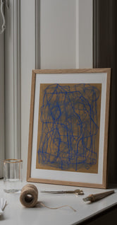Blue Doodle by Berit Mogensen Lopez