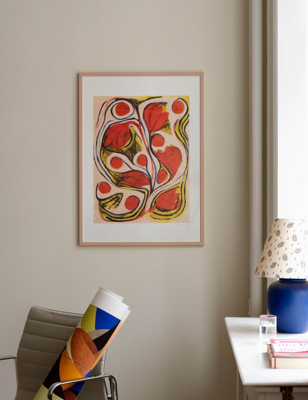 Pink Wood Frame