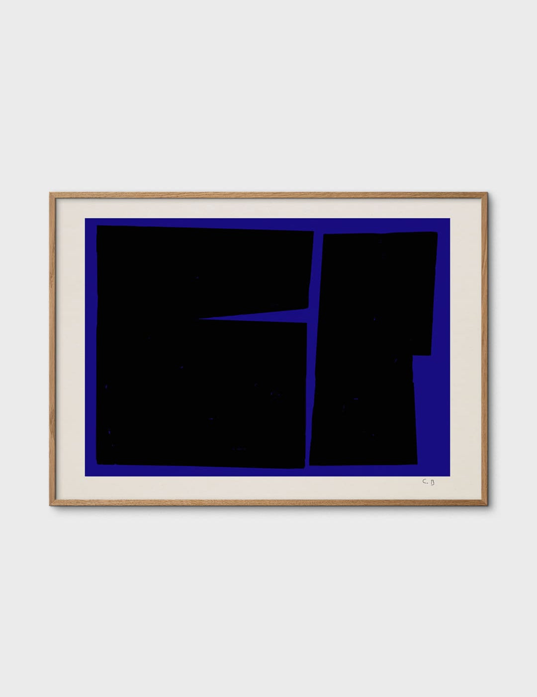 Blue Geometric 02 by Bycdesign Studio