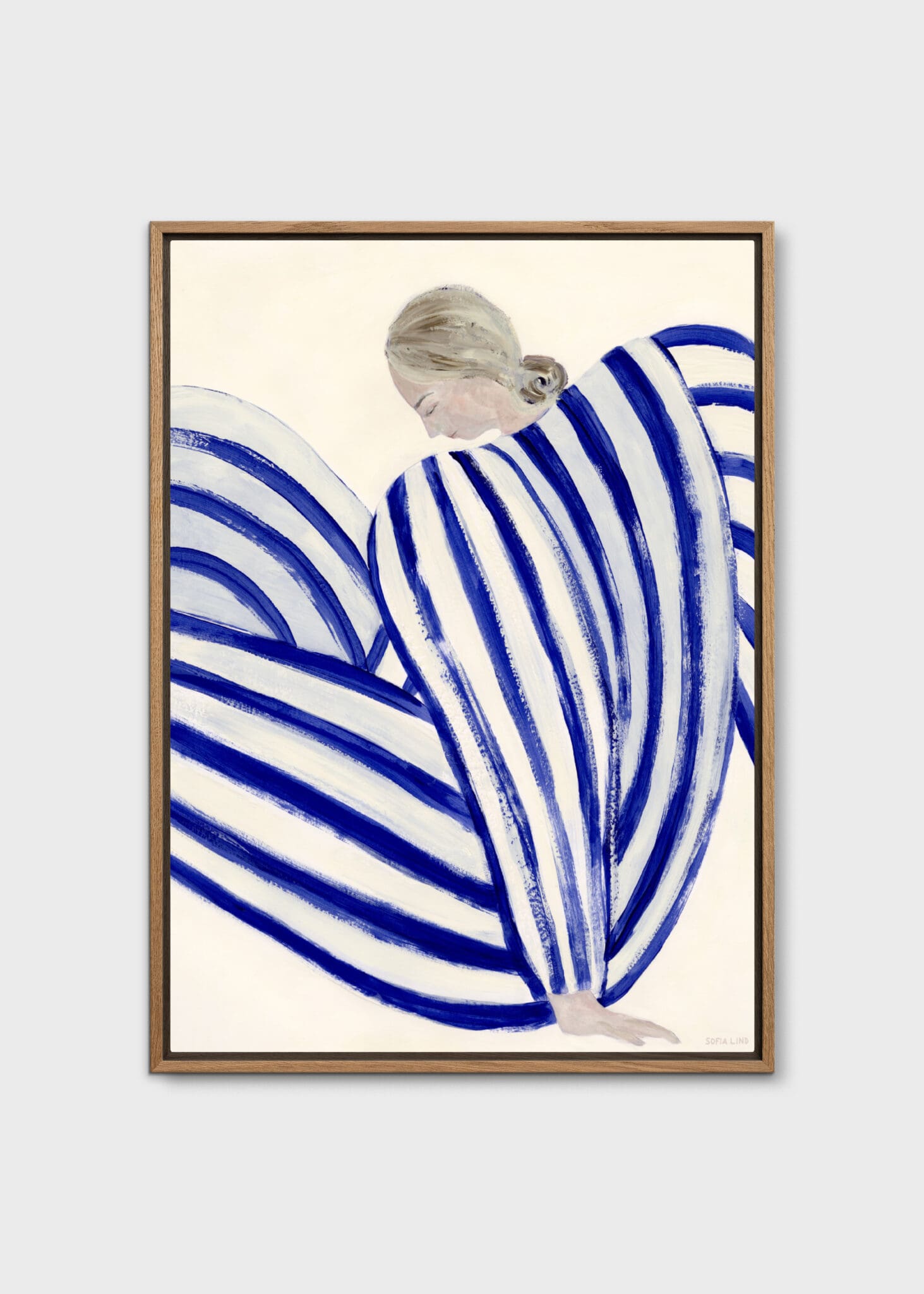 Blue Stripe At Concorde by Sofia Lind | The Poster Club