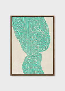 The Line - Green by Rebecca Hein