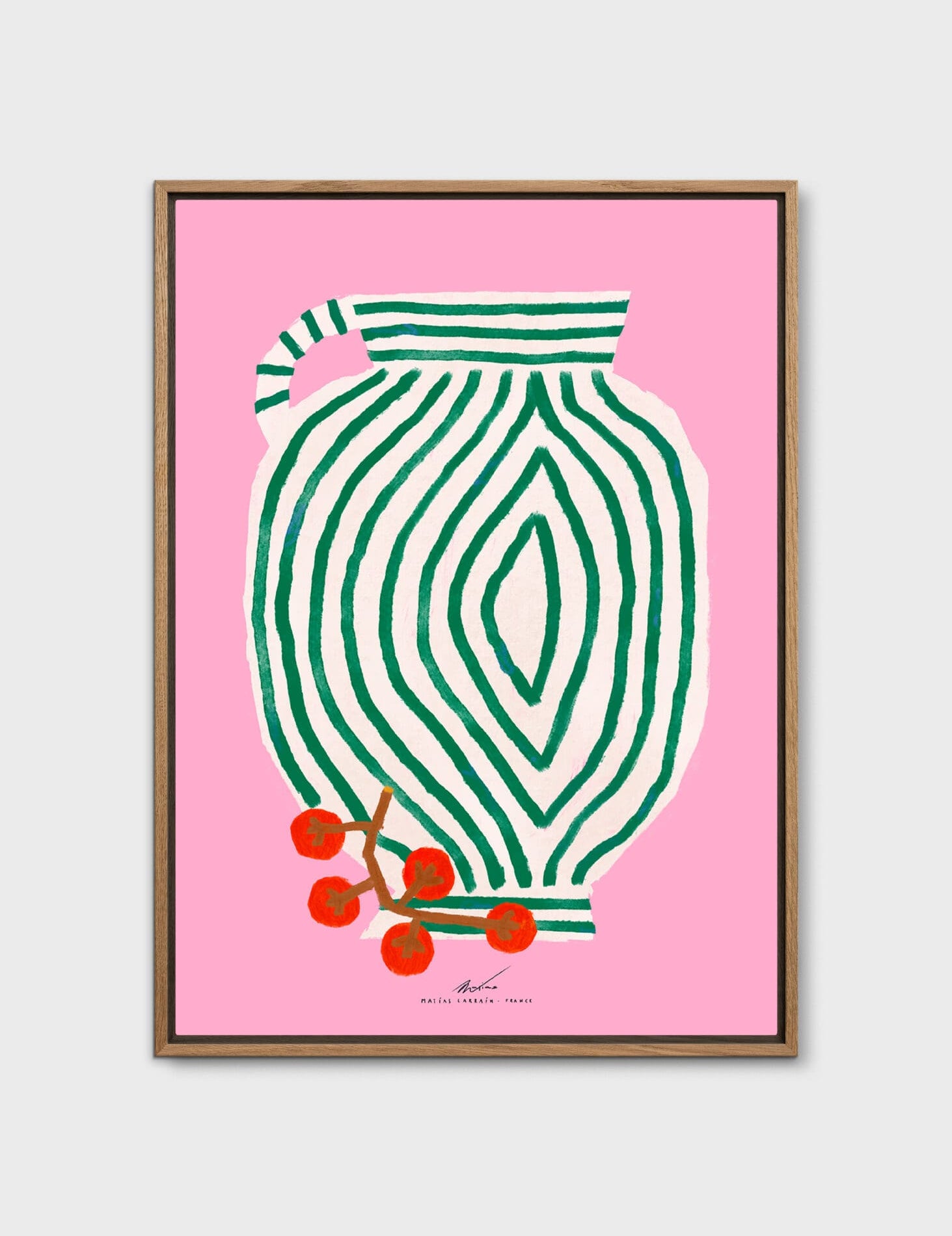 Vase and Currants by Matías Larraín