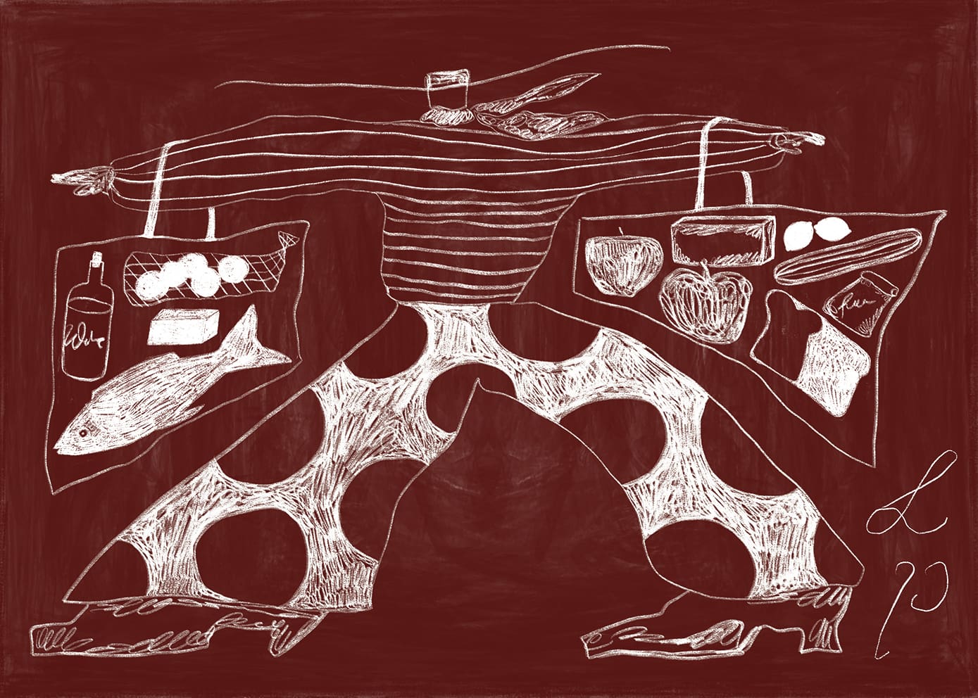 アート・デザイン・音楽 LA Los & Found: Sam Hall Kaplan Sam Shopping by Lucia Tuffley | The Poster Club