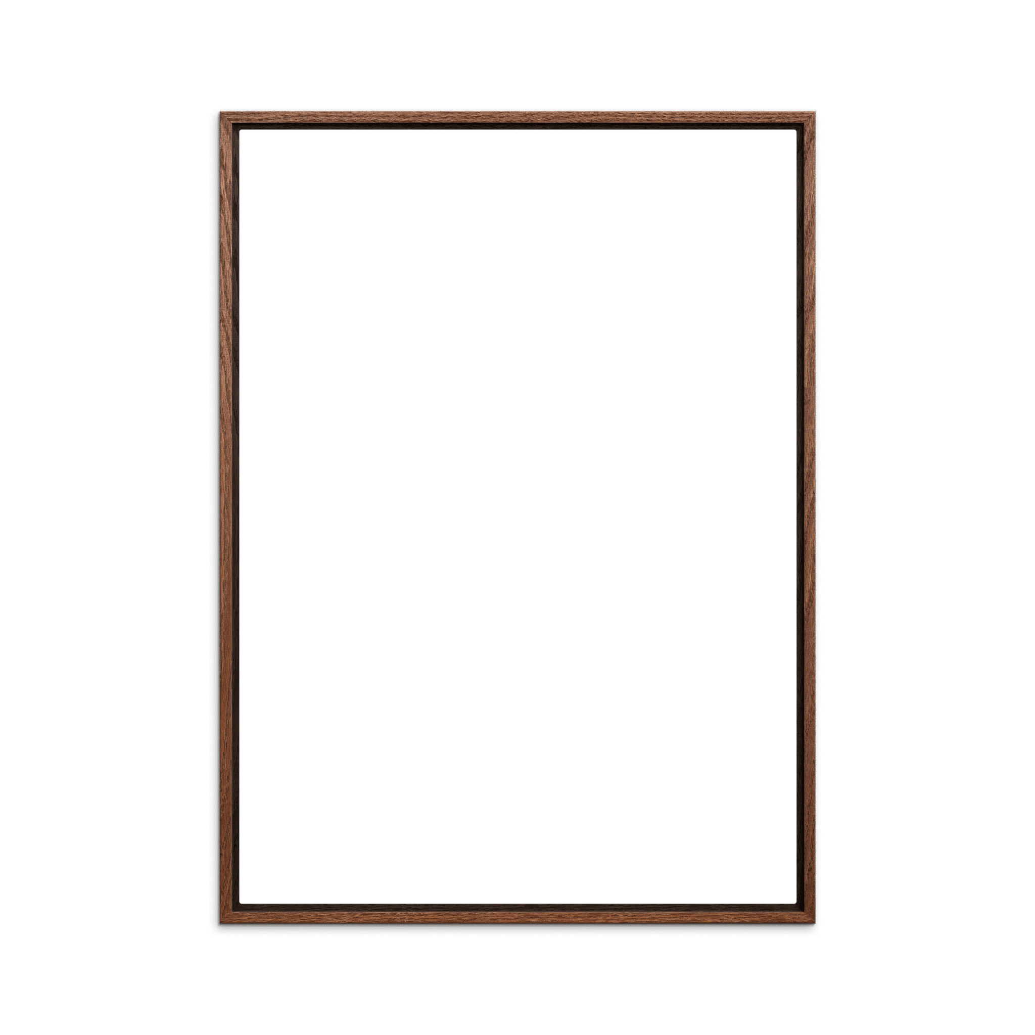 Canvas Dark Oak Wood Frame