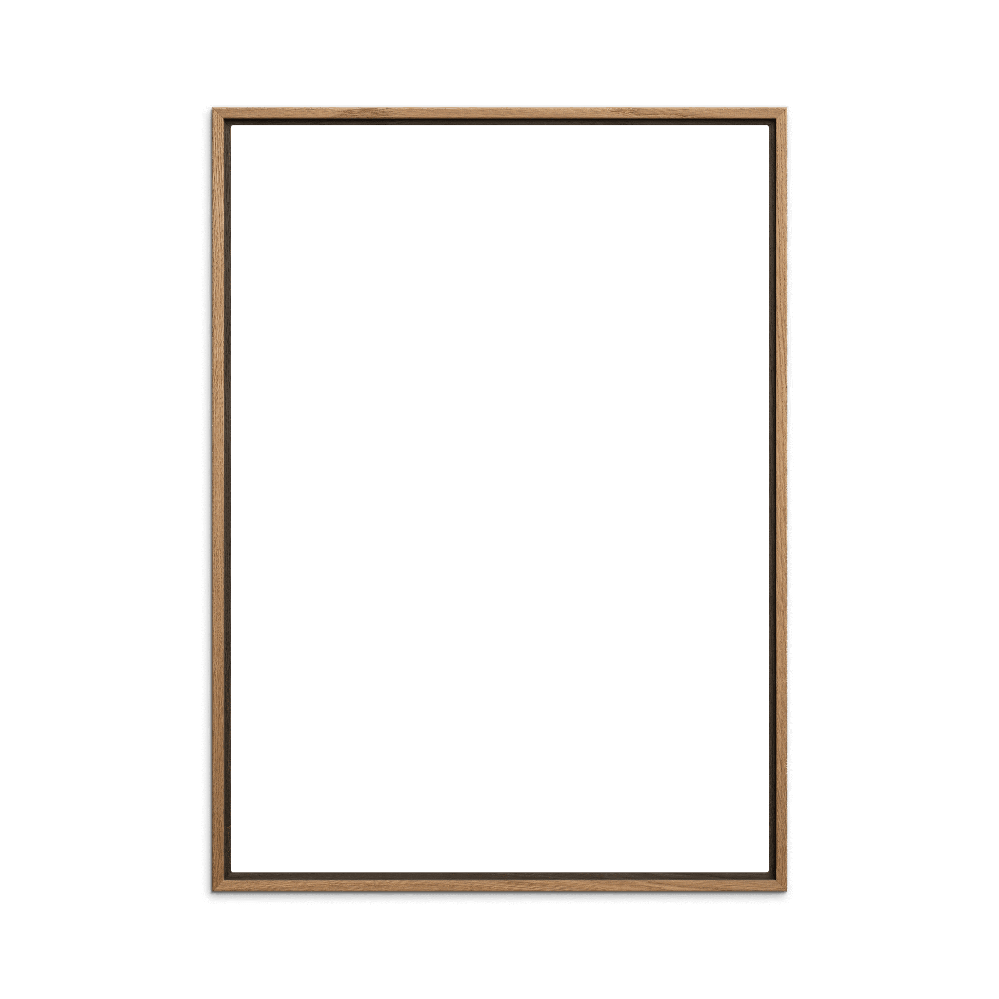 Canvas Oak Wood Frame