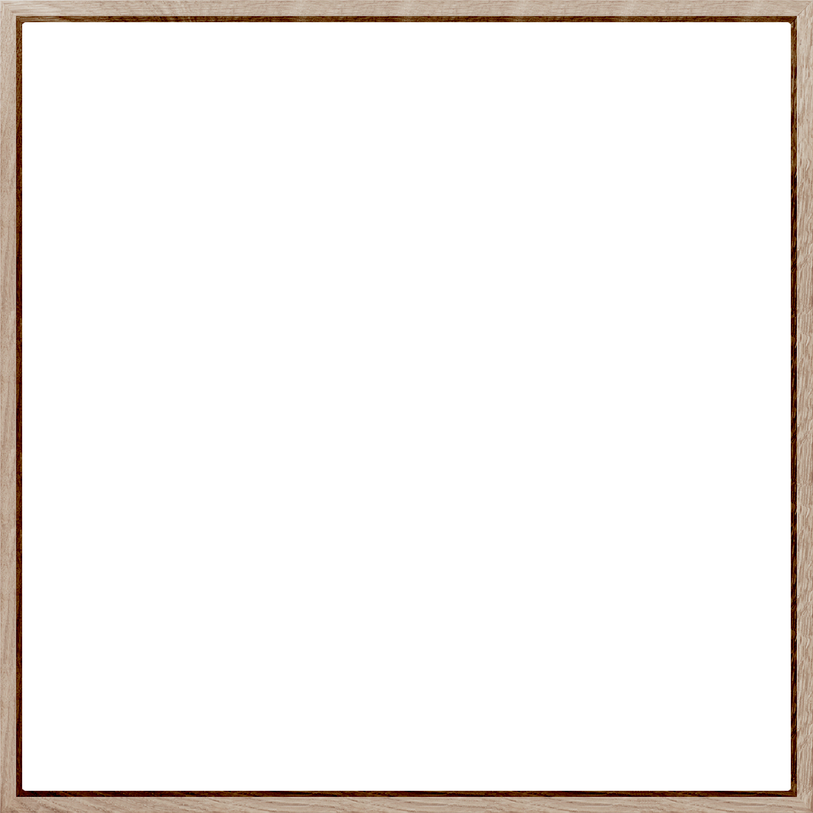 Canvas Oak Wood Frame