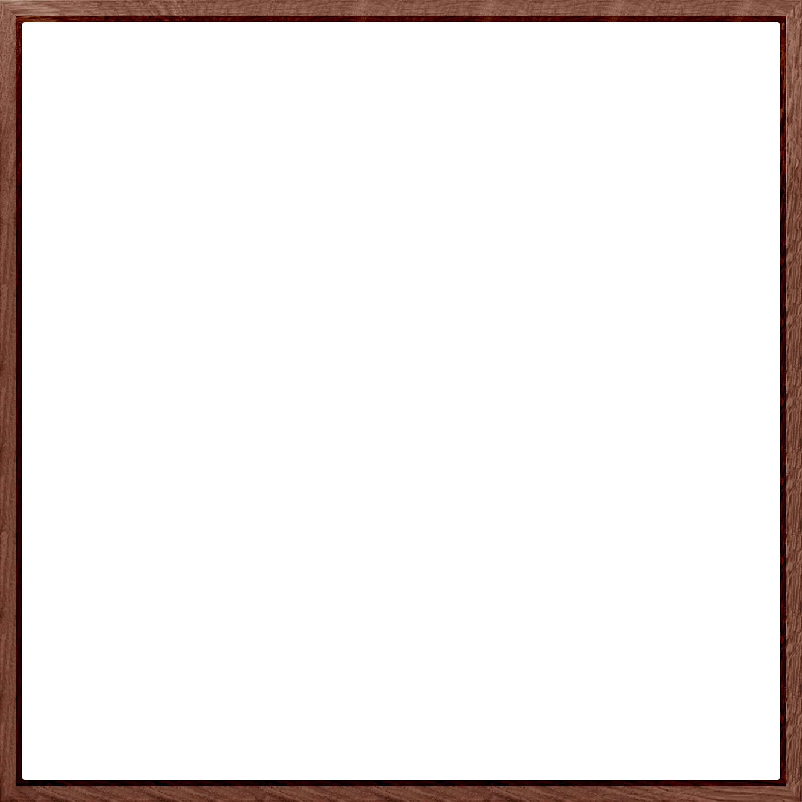 Canvas Dark Oak Wood Frame
