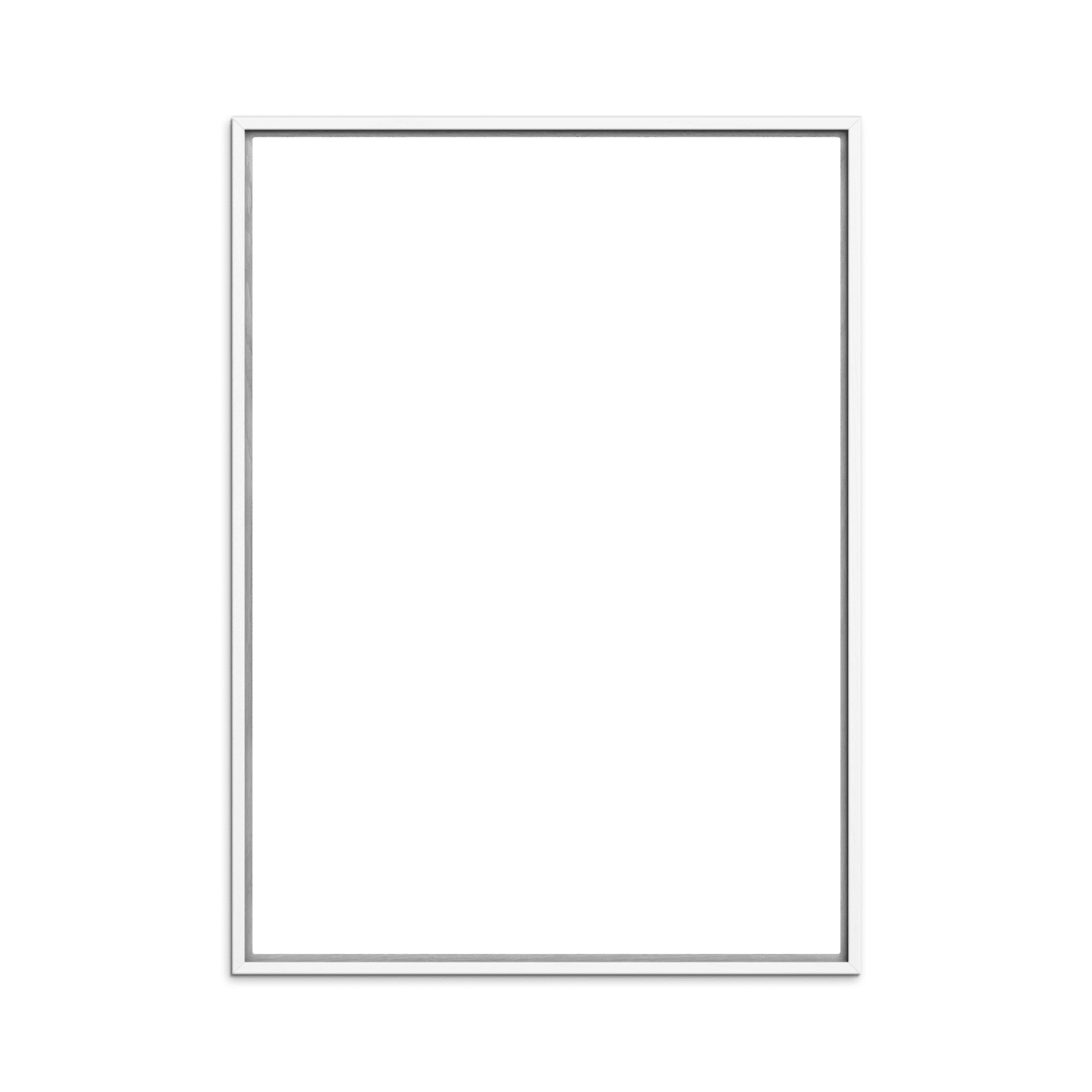 Canvas White Wood Frame