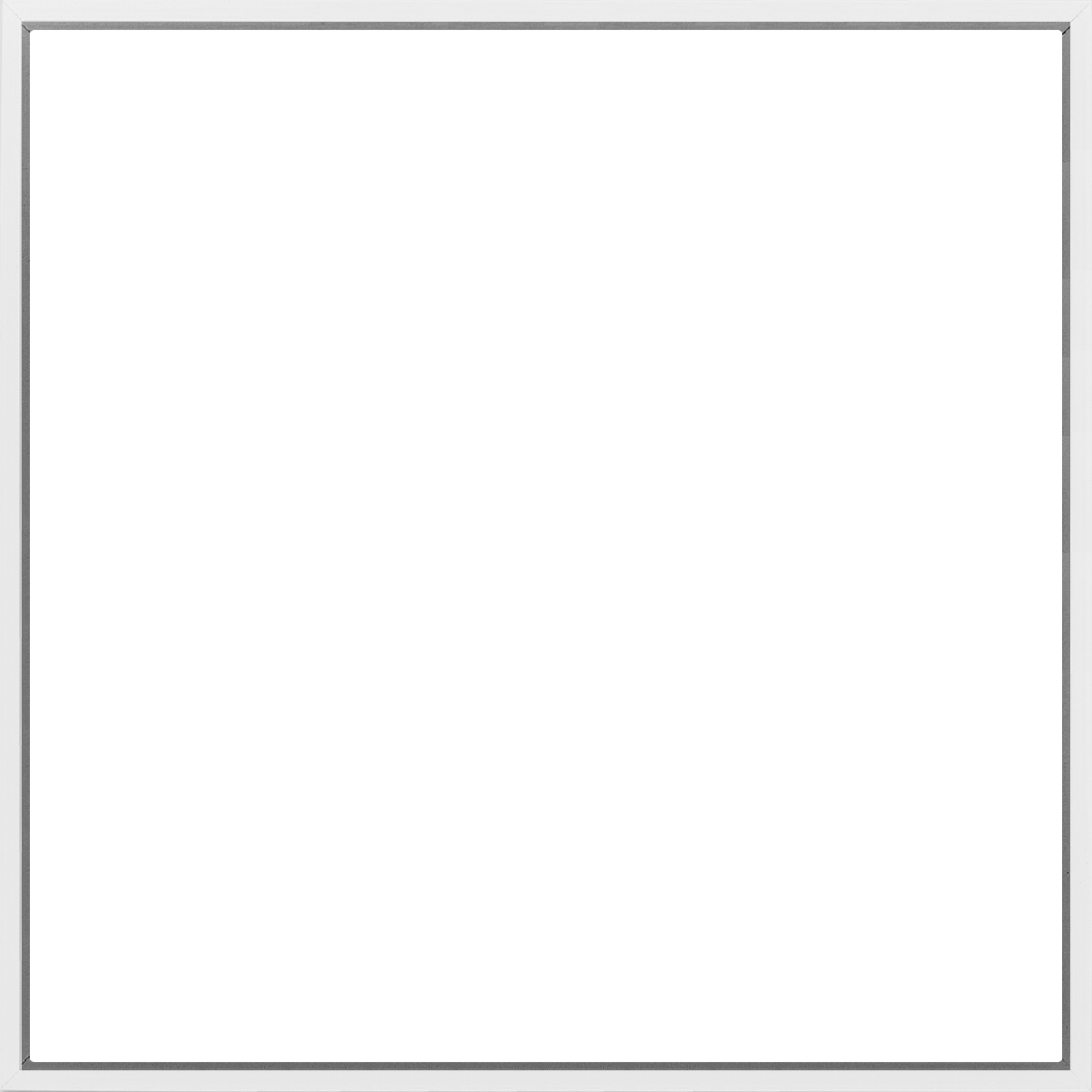 Canvas White Wood Frame