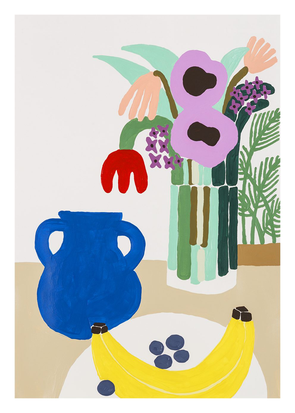 Blueberries and Banana
