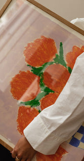 Orange Flowers by Carla Llanos