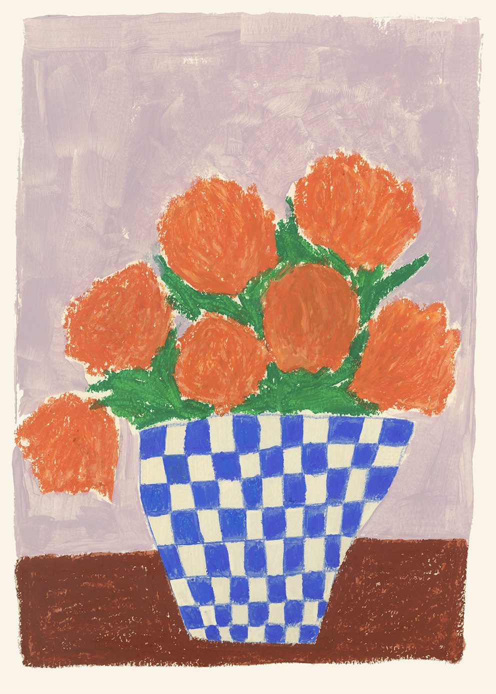 Orange Flowers by Carla Llanos | The Poster Club