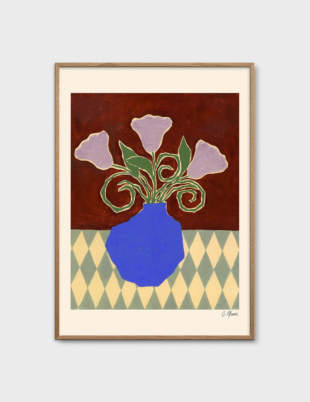Purple Flowers by Carla Llanos