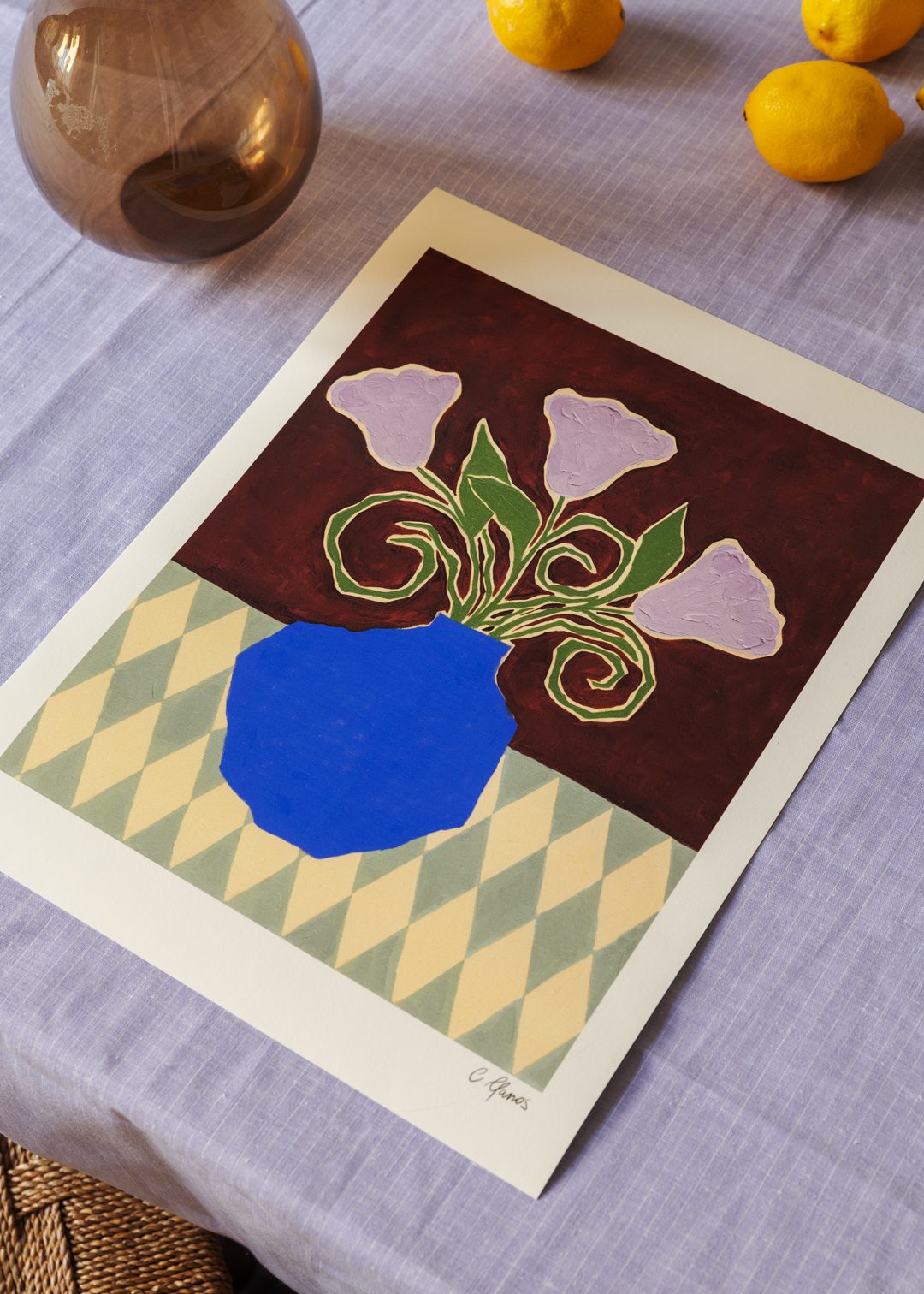 Purple Flowers by Carla Llanos | The Poster Club