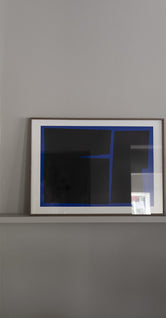 Blue Geometric 02 by Bycdesign Studio