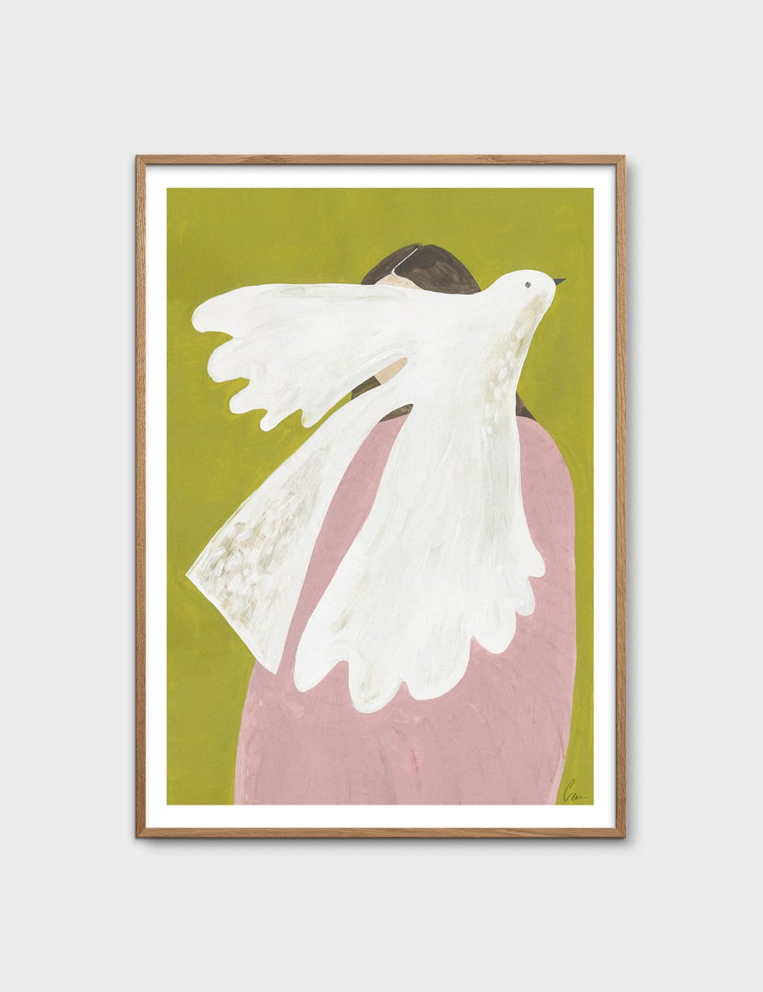 Bird and Woman by Clara Schicketanz
