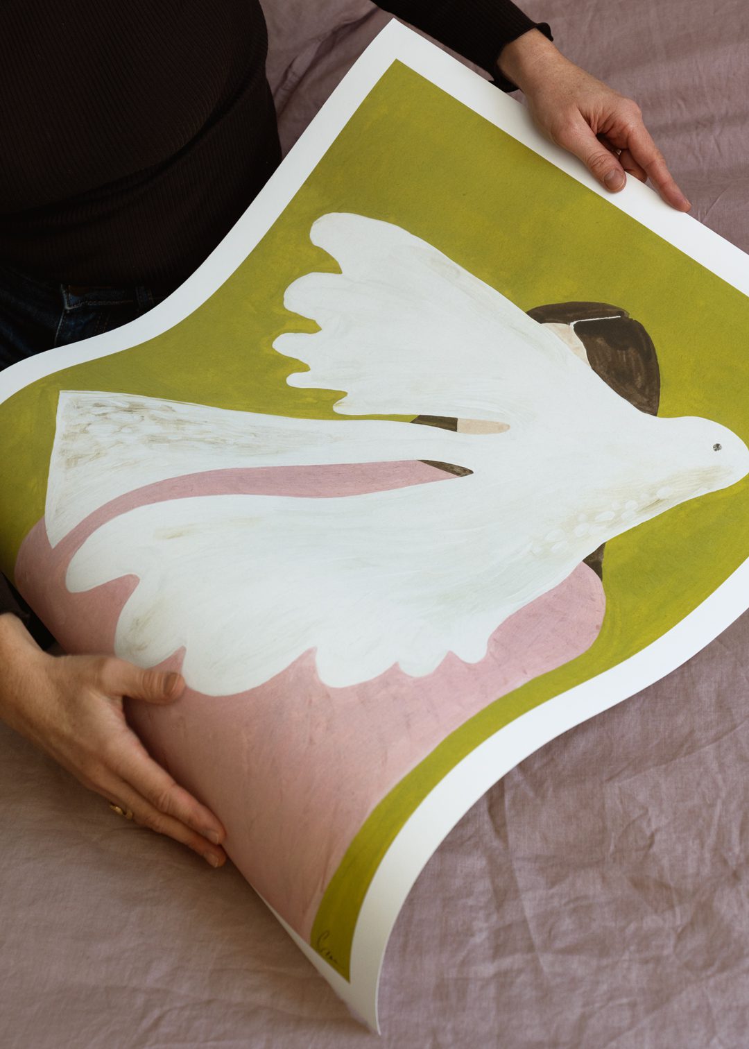 Bird and Woman by Clara Schicketanz