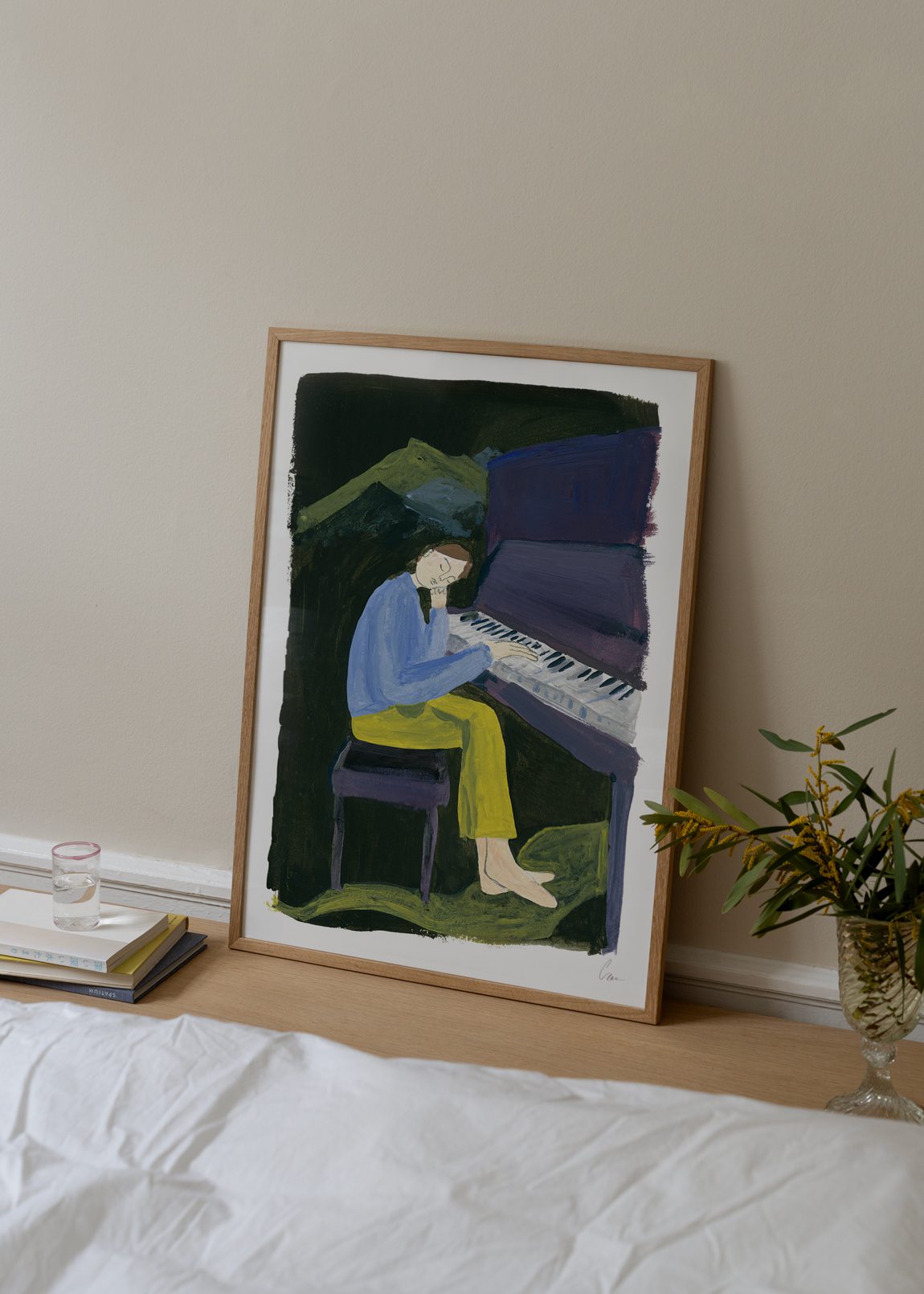 Hania at the Piano by Clara Schicketanz