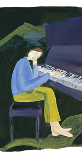 Hania at the Piano by Clara Schicketanz