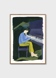 Hania at the Piano by Clara Schicketanz
