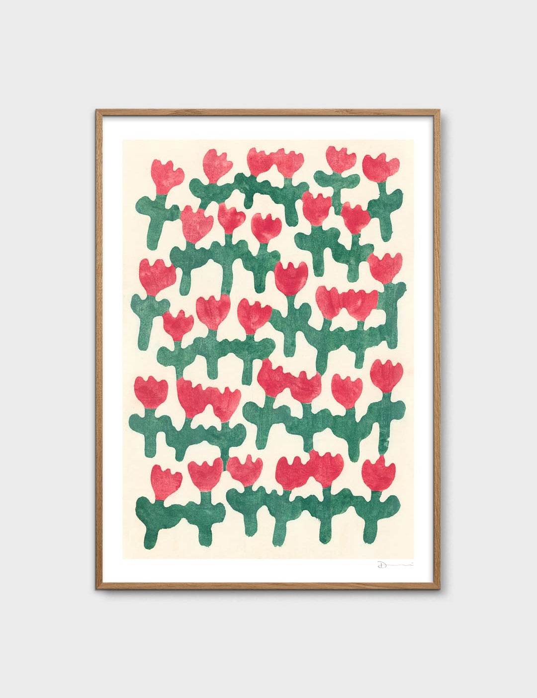 Dancing Red Flowers by Donchi