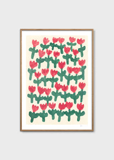 Dancing Red Flowers by Donchi