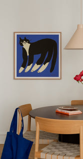 Cat in Blue by Enikő Katalin Eged
