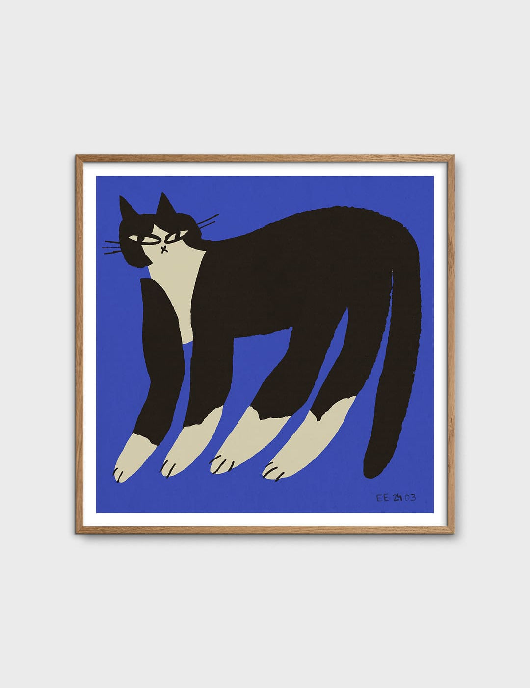 Cat in Blue by Enikő Katalin Eged
