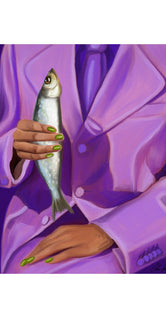 Eva And Her Fish Friend by Estelle Graf