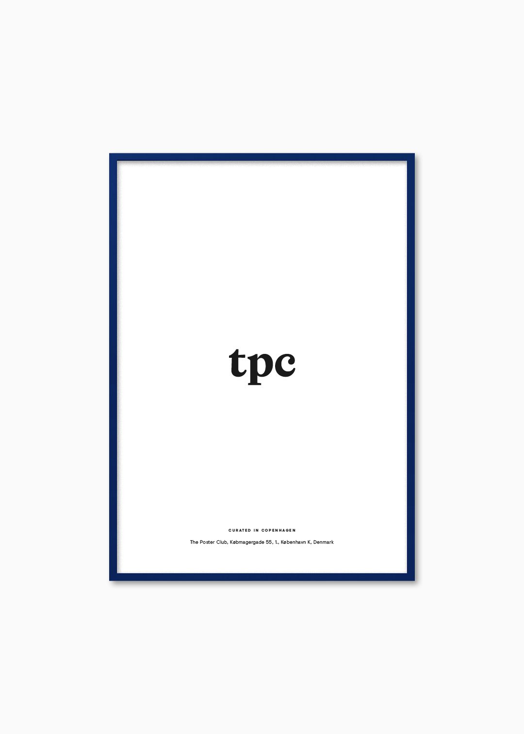 Blue Wood Frame - The Poster Club