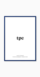 Blue Wood Frame - The Poster Club