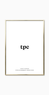 Thin Brass Aluminium Frame - The Poster Club