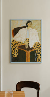 Light Blue Wood Frame