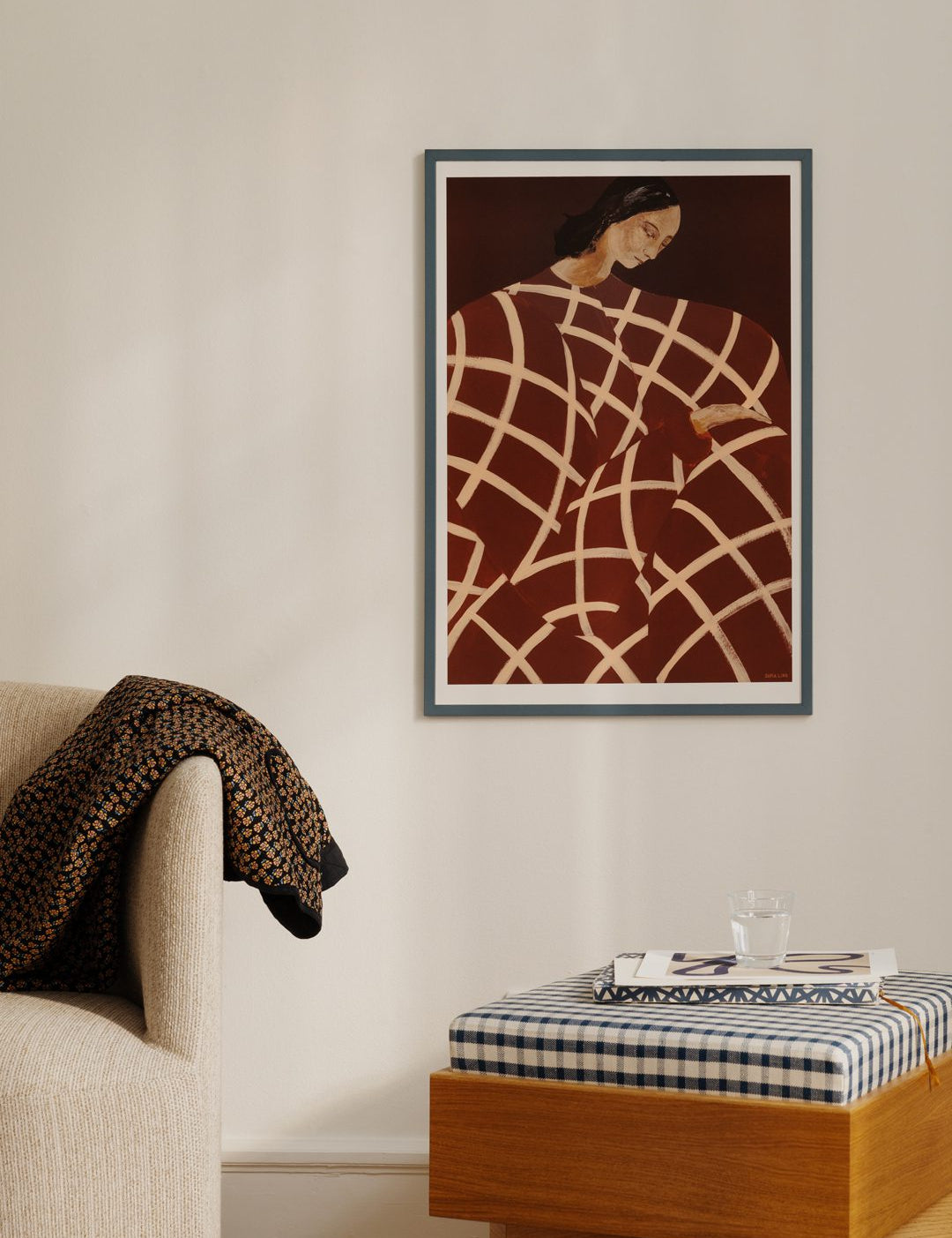 Petrol Wood Frame