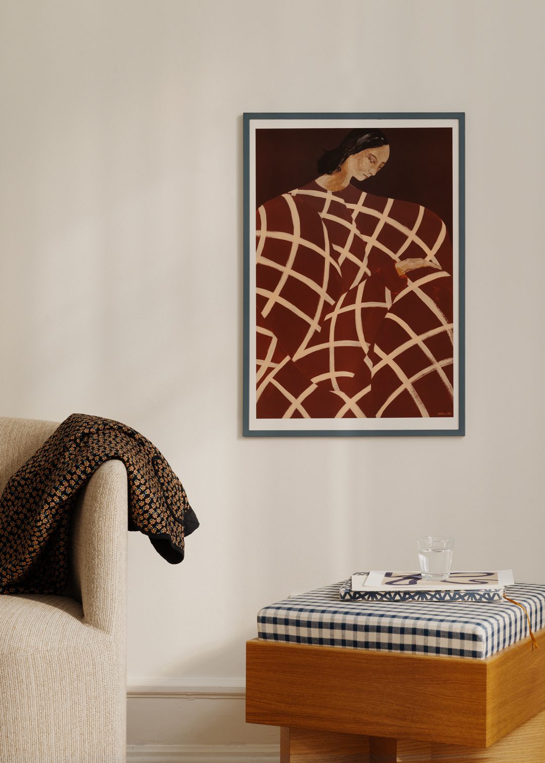 Petrol Wood Frame